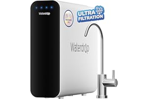 Waterdrop TSU 0.01 Micron Ultra Filtration Under Sink Water Filter System, 3-Stage Tankless Under Sink Water Filtration Syste