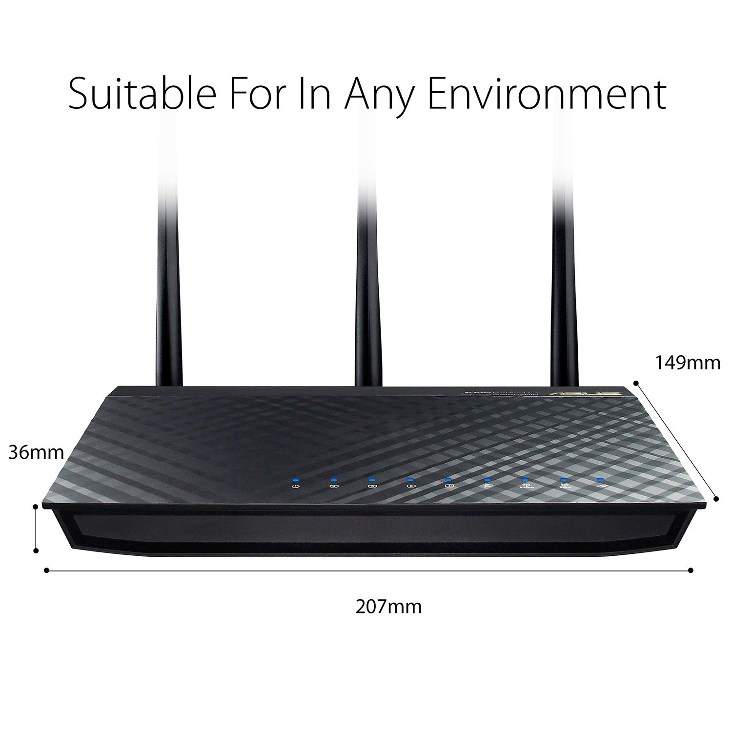 Amazon.com: ASUS Dual-band 3x3 AC1750 Wifi 4-port Gigabit Router with  speeds up to 1750Mbps & AiRadar to strengthens Wireless Connections via  High-powered ...