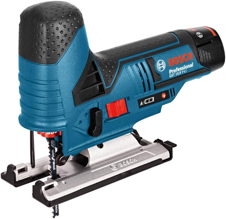 Bosch Professional 12V System Cordless Jigsaw GST 12V-70 (incl. 2x GBA 2.0Ah Batteries, GAL 12V-40 Charger, 2x Jigsaw Blade