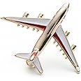 Alloy Airplane Brooch Pins Enamel Red Blue Plane Luxury Brand Brooches