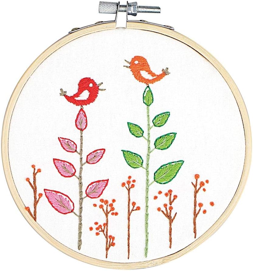 Natural Bamboo Cross Stitch Tool Kit Embroidery Starter Kit DIY Embroidery Process Sewing Enjoy Embroidery Set Give Your Friend's Precious Gift