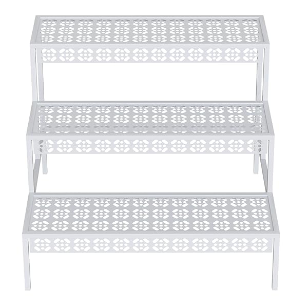 GARDEN 4 YOU 3 TIERS METAL PLANT STAND,RECTANGULAR...