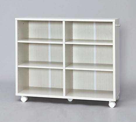 Amazon 収納ラック 押入れ 収納 アイデア W750 D290 H650 ステキな 部屋 収納カート オフホワイト キャビネット オンライン通販