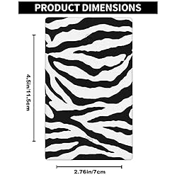 Pznen Light Switch Cover Plate, Zebra Animal Skin