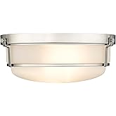 ML Lighting Arlson 2-Light Flushmount Ceiling Light Brushed Nickel
