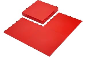 InOut Flooring 15 Green Tiles - High Durability Colored Flooring Tiles - Interlocking Versatile Training Surface - Roller Skate Derby Indoor&Outdoor, Dance Floor Tiles, Basketball Tiles, Sports Floor