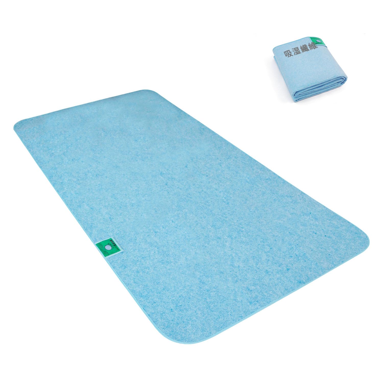 除湿シート 除湿マット 寝具用 防湿 防ダニシート 吸水シート 洗える 結露対策 調湿センサー付き 防カビ 防ダニ 消臭 90*180cm ライトブルー