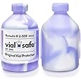 VIAL SAFE | Insulin Vial Protector Case | Secure Insulin Bottle Protector & Cover for 20mL Vials | Fits Humulin R U-500 | 2-Pack | Tie Dye Purple