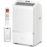 Portable Air Conditioners, 16000 BTU AC Cools up to 800 Sq Ft, Quiet 40 dB Free Stand Portable AC with Drainage-Free Cooling/