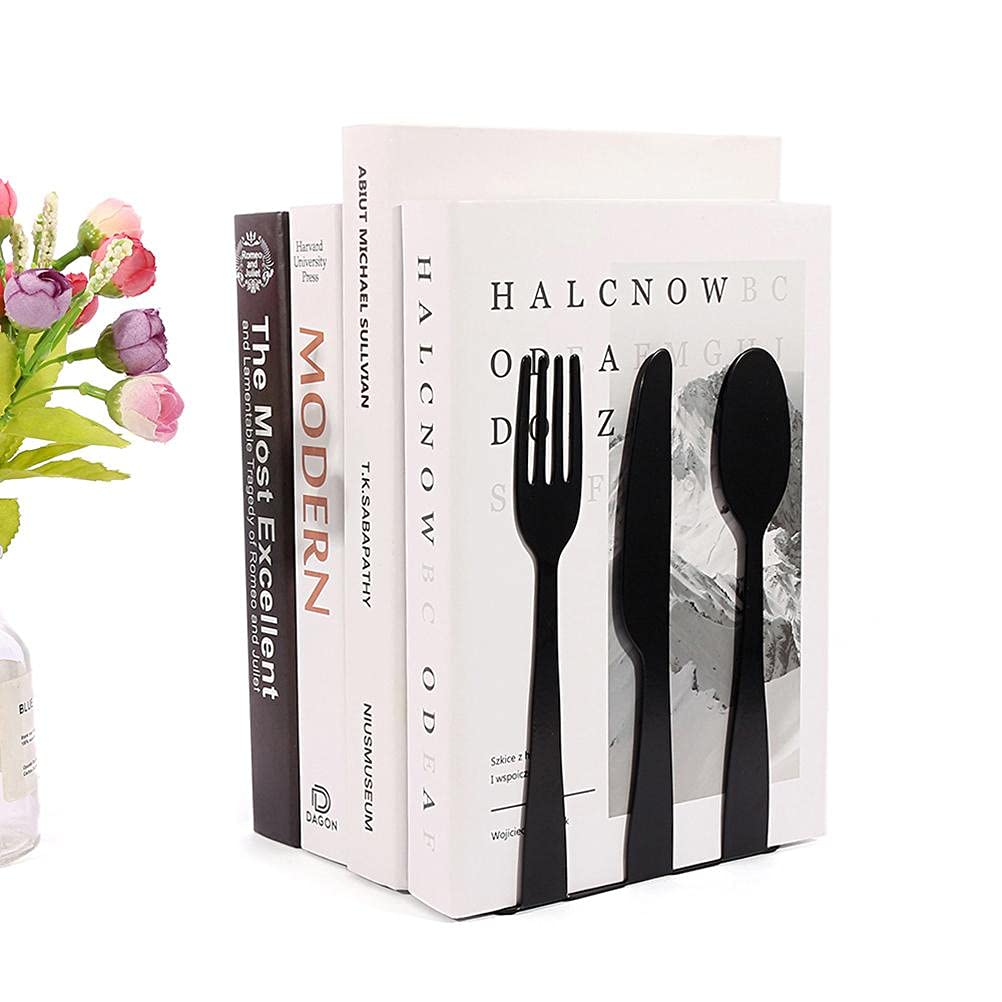 Hztyyier Sturdy Decorative Book Ends for Kitchen Hold Recipe Upright on Their Own Decorative Kitchen Bookends