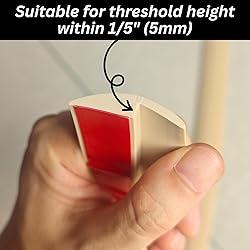 1/5 inch Height Floor Transition Strip, Self