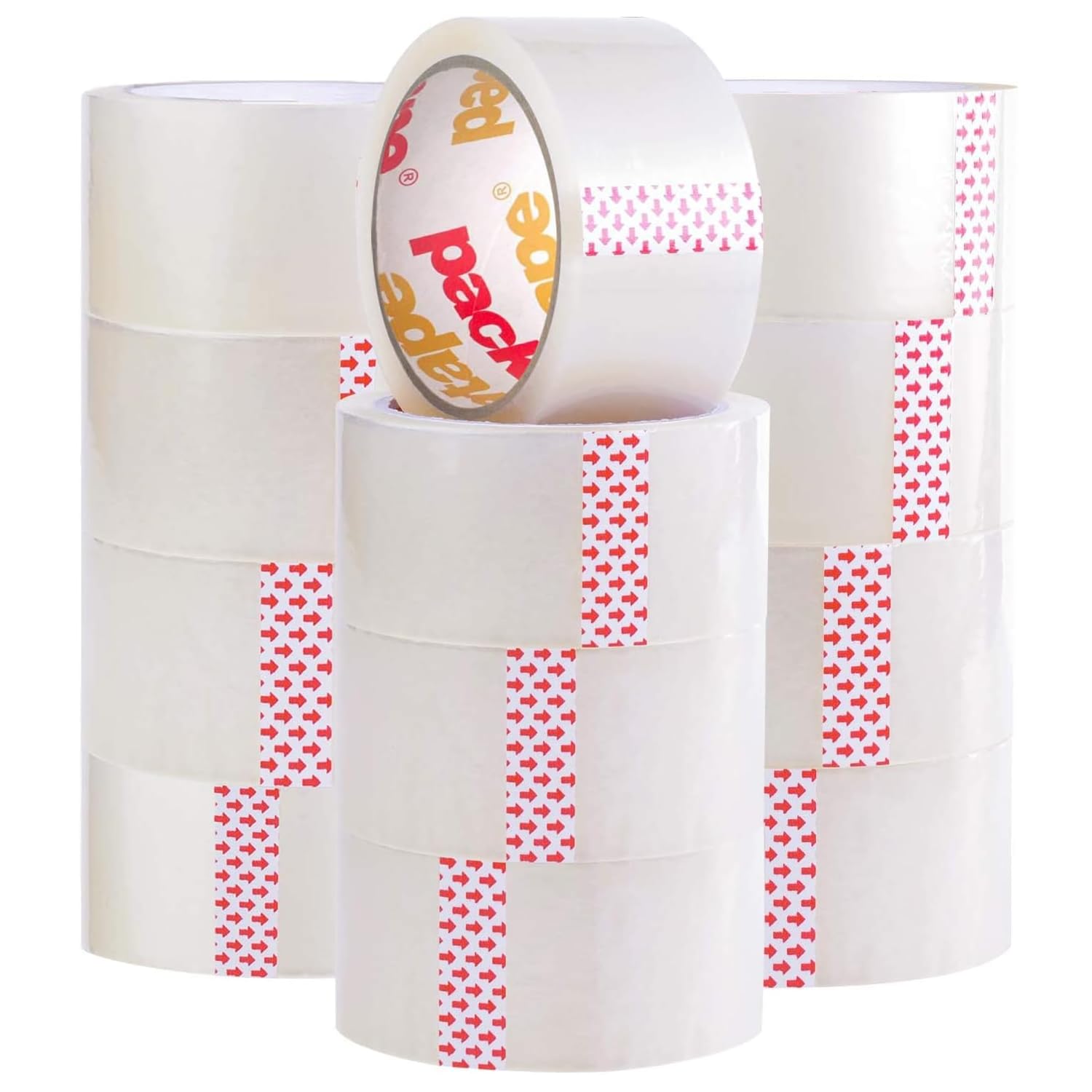 Packatape 12 Rolls Per Pack 48MM x 66M Clear Packaging Tape for Parcels and Boxes. This 12 Rolls Pack of Heavy Duty Transparent Packing Tape Provides a Strong, Secure and Sticky Seal for your Boxes