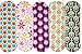 Wegreeco Reusable Menstrual Pads for Women - Sanitary Pads, Panty Liners, Soft Cloth - 5 Pack, 1 Wet Bag (Small, Flower)