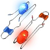 ArtCreativity Retro Light Up Gyro Wheels Toy- 2, 8.5 Inch Gyroscope Rail Twisters, Kids Classic Vintage Nostalgia Yoyo Sensory Fidget Toys, Christmas stocking stuffers for kids, Gift for boys &amp; Girls,