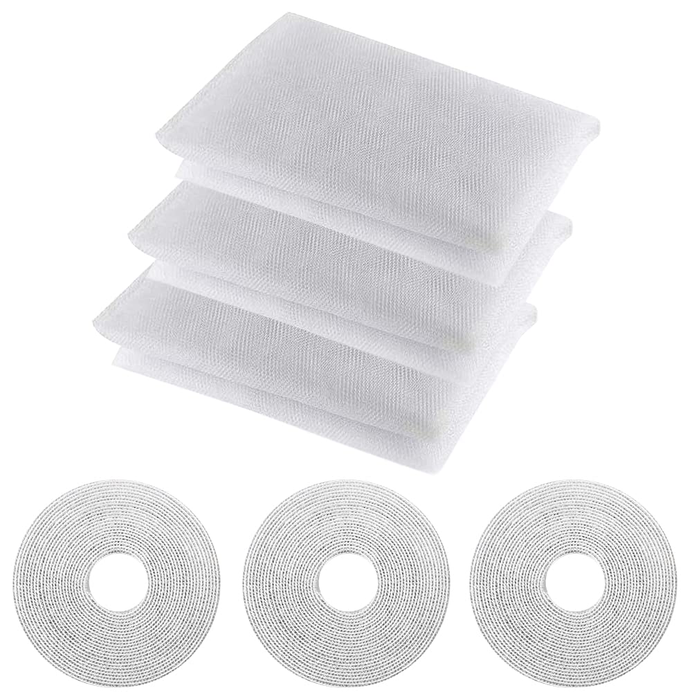 Mosquito Net for Windows，3 Pcs Fly Window Screen Mesh Mosquito insect mesh with Self-Adhesive Tapes Easy Installation，for Keep Bugs/Mosquitoes Out