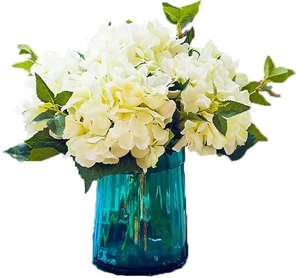 Lnhomy Lannu Fleurs Artificielles Hortensias En Soie Faux Bouquet Fleur Pour Maison Mariage Décoration Murale Lot De 3