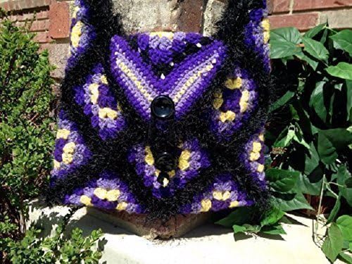 Eco Friendly Black Eyelash Crocheted Shoulder Messenger Laptop or iPad Bag