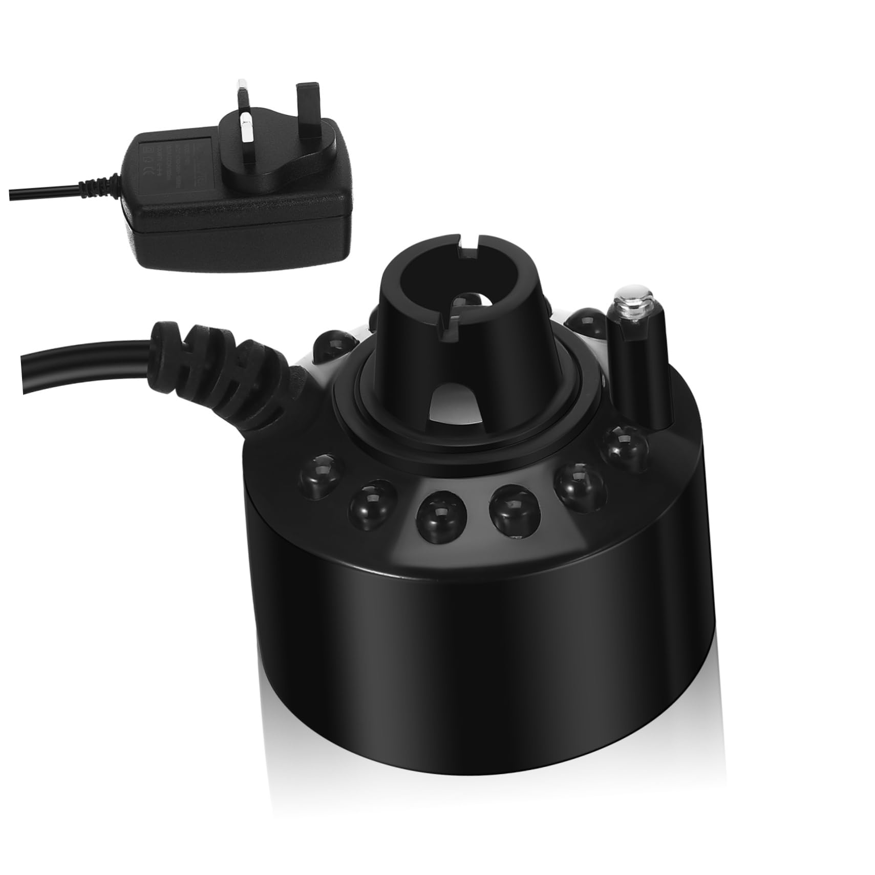 SEWOART Mini Fog Machine with Led Lights for Garden Easy to Operate Fogger for Unique Atmosphere Safe Indoor Outdoor Use Uk Plug for Events and Decorations