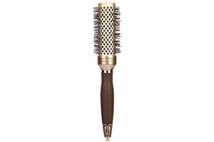 Olivia Garden NanoThermic Ceramic + Ion Round Thermal Hair Brush - Not Electrical - Professional Blowout Brush for Normal to Thick Hair