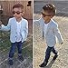 AJia 3 Pieces Baby Boys Shirt Jacket Jeans Set Toddler Pants Clothing (4)