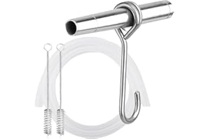 Maple Syrup Tapping Kit | Maple Syrup Taps | Tree Tapping Kit | Stainless Steel Maples Tree Taps Spiles with Hooks, 3ft Tubin