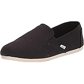 TOMS Womens Redondo Slip On Flats Casual - Black