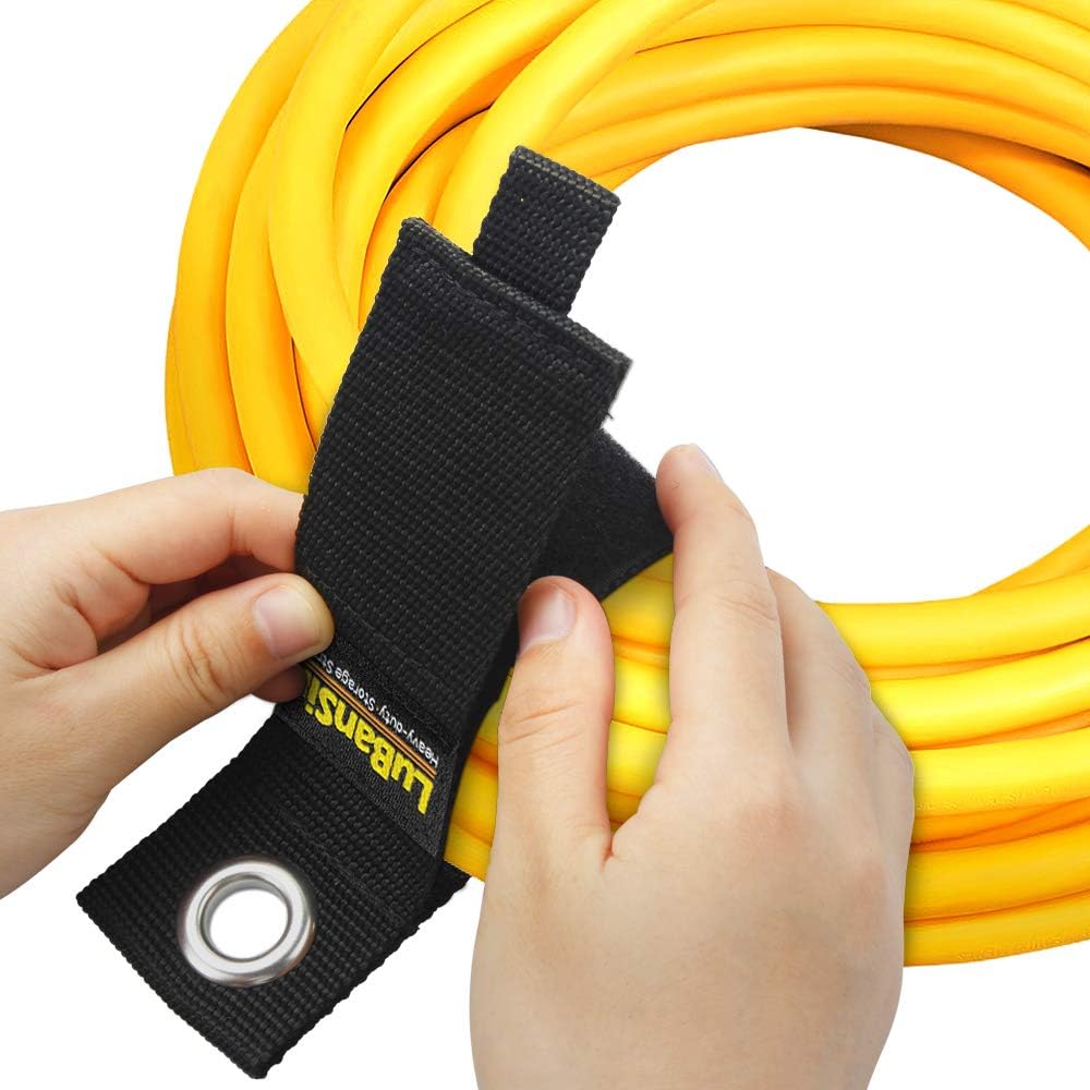 9 Pack Extension Cord Holder Organizer, Heavy Duty Storage Straps Fit with Garage Hooks and Pool Hose Hangers by LuBanSir: Home Audio & Theater