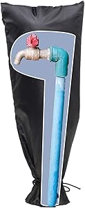 SYLOTS 2Pack Large Outdoor Faucet Covers for Winter, Long Garden Faucet Socks for Hose Bib Freeze Protection, Water Sprinkle Valve Insulation Wrap for Garden Lawn Faucets Outside,20 x 8 Inch