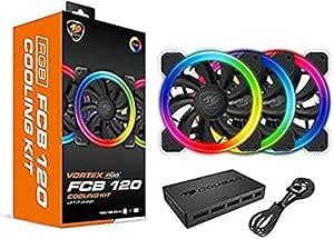 Cougar Gaming - Kit de refrigeración FCB RGB con 3 Ventiladores + Caja LED