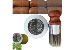 GENERIC Wise Owl Furniture Salve for Leather, Leather Salve for Furniture, Leather Furniture Salve and Brush, Wise Owl Paint, Furniture Salve Leather, Leather Salve and Brush（1set）