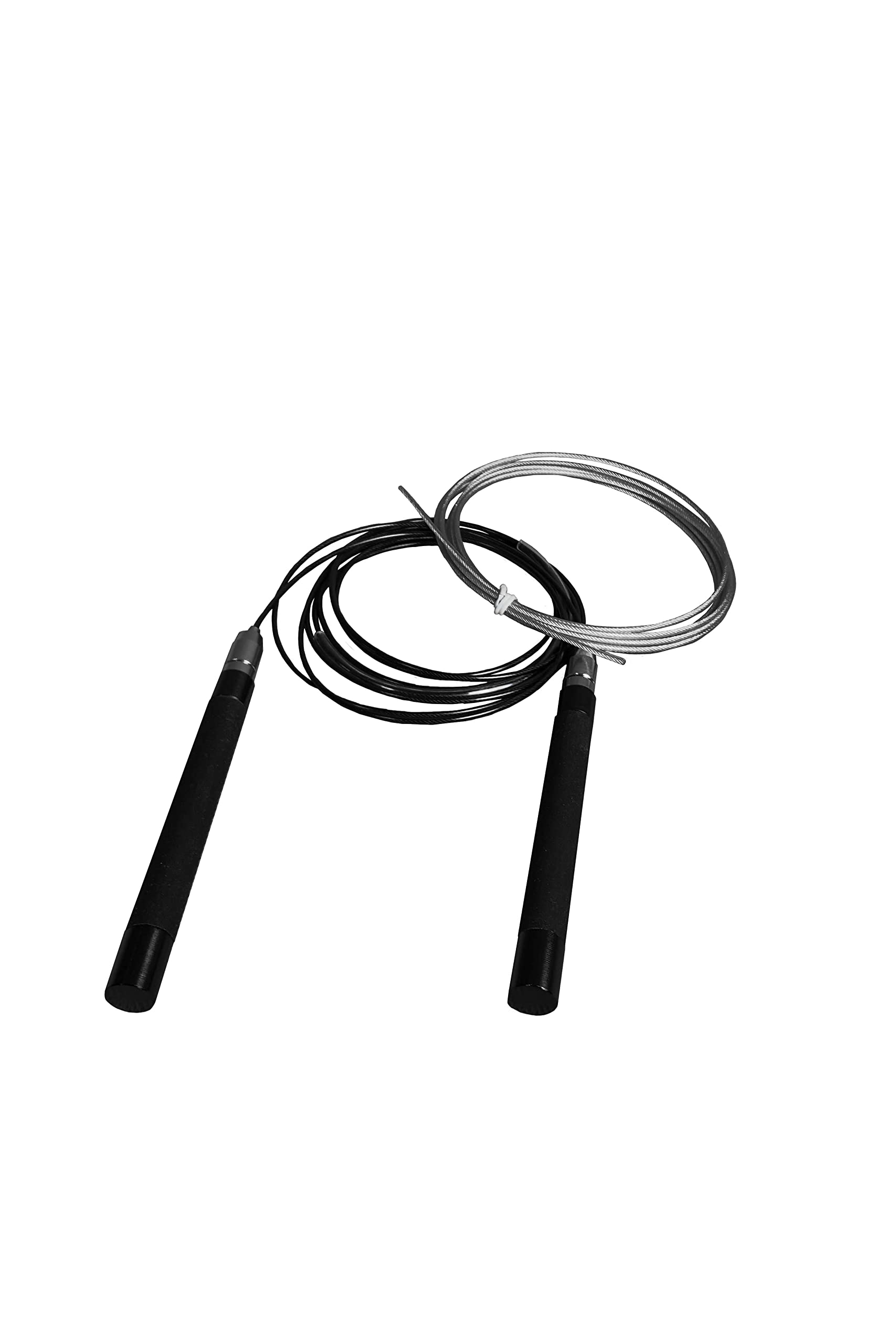 ModularSports Skipping Rope Speed Rope with 2 Adjustable Steel Ropes / Skipping Rope with Ball Bearings for Indoor & Outdoor Training / Steel Skipping Rope Adults, Women, Men, Children