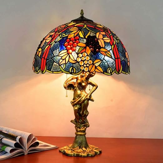 Dshbb Lampada Da Tavolo In Stile Tiffany Lampada Da Tavolo