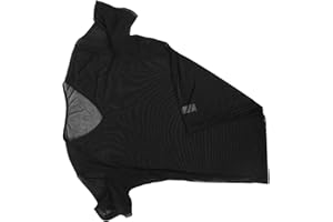 SEWCHICS Men’S Black Mesh Sweat Pad T-Shirt with Underarm Sweat Pads, Short Sleeve Comfortable Undershirt for