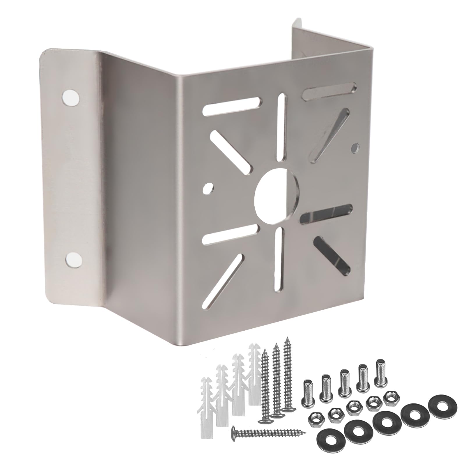 WiTi Universal Corner Mount for Security Camera, Stainless Steel Mounting Corner Bracket for Ring Blink, Suitable for CCTV Cameras LED Wall/Stage Lights, Solar Panels (Small Size)