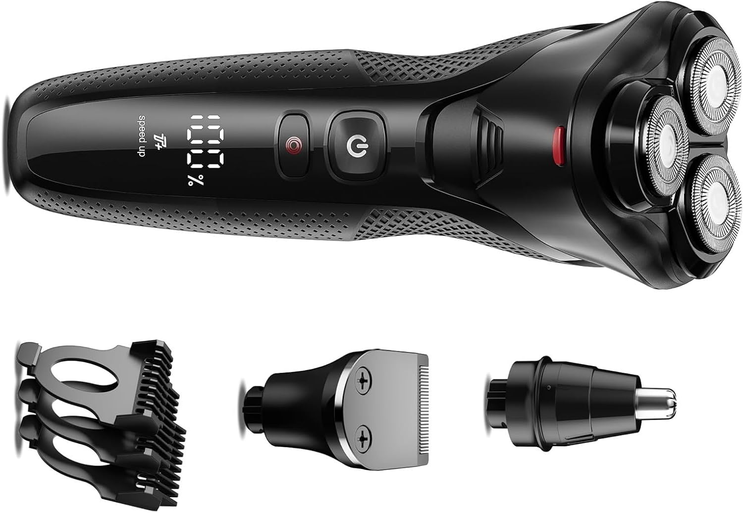 Photo 1 of *USED*
rategist Cordless Electric Razor for Men: 3-in-1 Shaver for Beard/Nose/Sideburns - Turbo Speed & Precision Blades - IPX7 Waterproof Travel Kit ?Satin Black