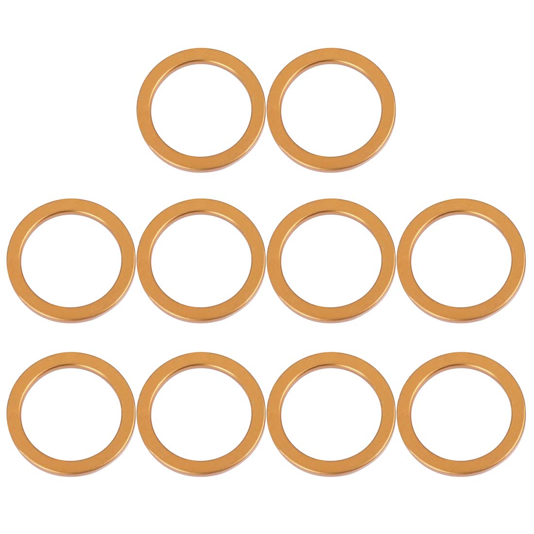 F FIERCE CYCLE 10pcs 30x40mm Motorcycle Exhaust Muffler Gasket for H-onda CG125