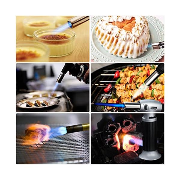 Baking Kitchen Torch Cooking Torch Lighter Blow Torch with Safety Lock