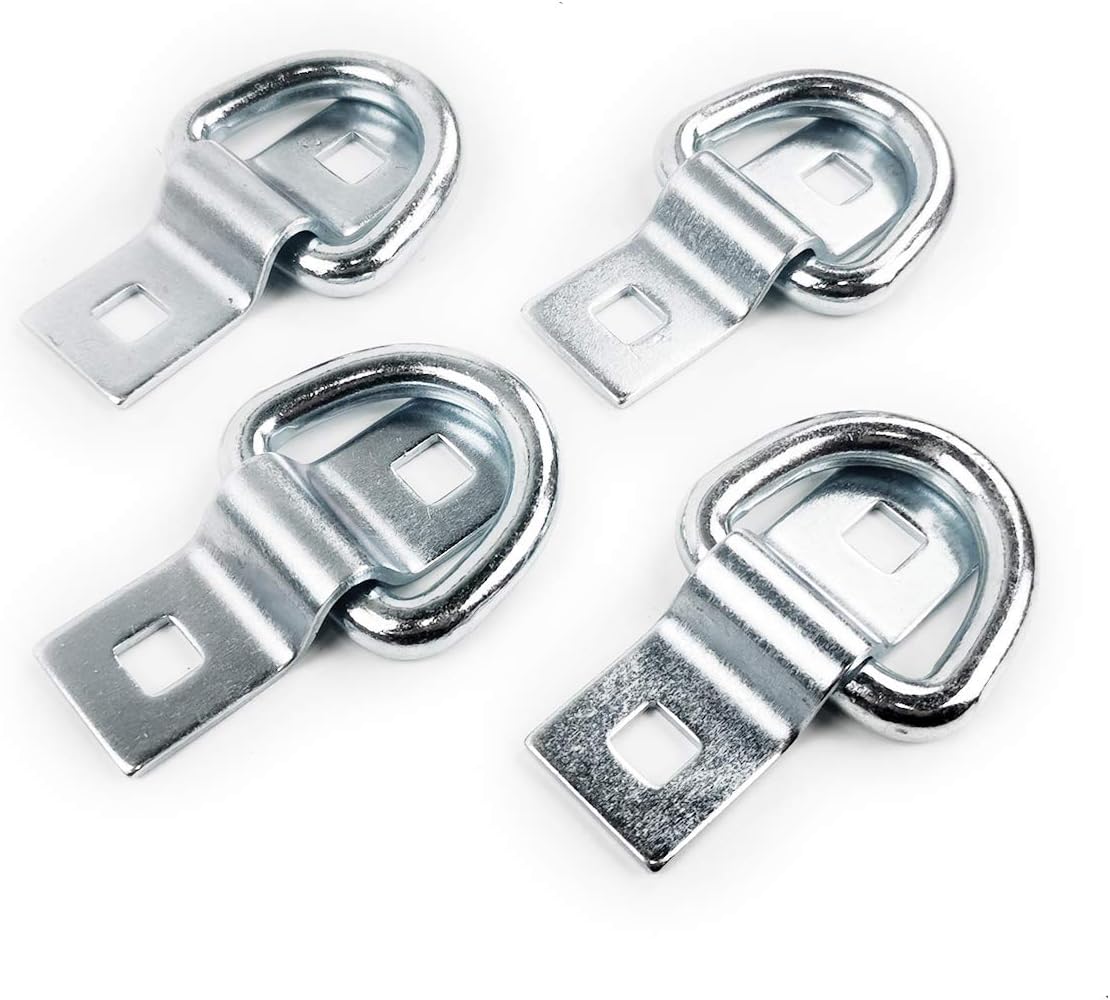 KJE D Ring,Tie Down Anchor 4 Pk Surface Mount Tie Down Ring