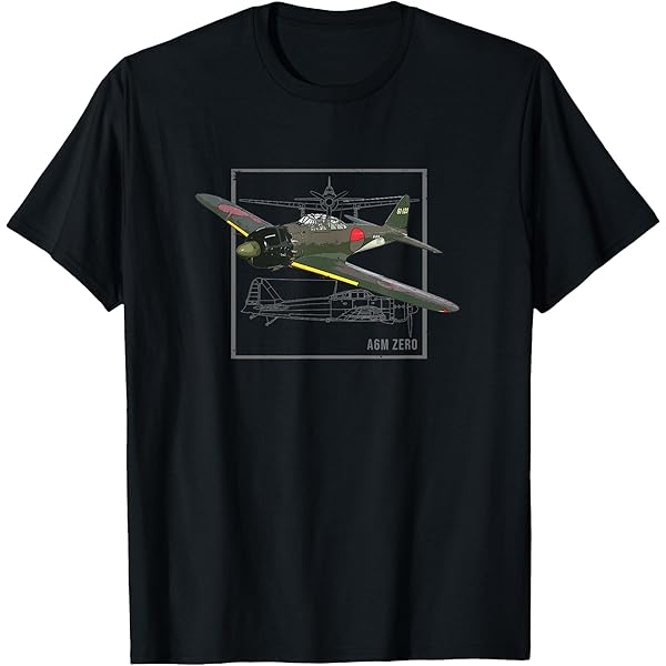 Amazon.com: A6M Zero Fighter Japan WW2 Fighter Plane T-Shirt