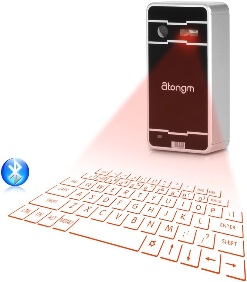 Atongm Laser Projection Virtual Keyboard for iPhone 6 6+ 5s 5c iPad mini /air Samsung Note4 S4 S5 Smartphone Laptop Tablet PC