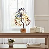 BEZAVO Gifts for Women 7 Chakra Birthday Gifts for Women her Tree of Life Healing Crystal Bonsai Tree Home Office Room Decor, Handmade Bonsai Money Tree, House Warming Gifts new Home Spiritual Decor