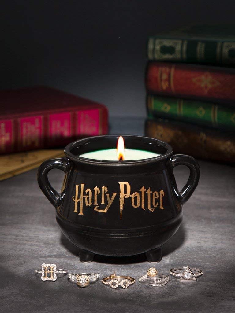 Charmed Aroma Harry Potter Cauldron Candle Ring Size 6 Dark Arts Ring Collection
