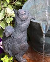 Primrose 72cm Solar Powered Squirrel Water Feature Fountain - 2 Tier view 5