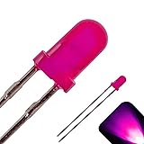 3mm Round Top Diffused Pink LED - Ultra Bright