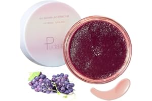 Samnyte Grape Lip Scrub, Lip Scrubs Exfoliator & Moisturizer Lip Brightening for Dark Lips,Gentle Exfoliation Lip Care Products for Smokers Lips Treatment