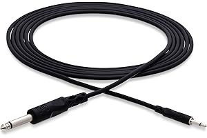 Hosa Cable CMP310 1/8 inch TS to 1/4 Inch TS Adapter Cable - 10 Foot