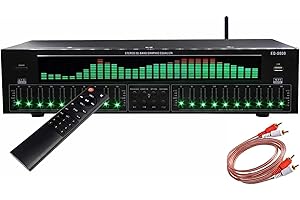 31-Band Digital Audio Equalizer, Bluetooth 5.4 Coaxial Optical Digital Audio Decoding, Professional Sound System, for Stage, 