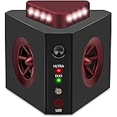 4-in-1 Ultrasonic Rodent Repellent Plug-in Electronic Mice Repeller Rat Deterrent, Pest Control Device with Ultrasound, Electric Impulse, Flashing Lights, Predator Sounds, Indoor Mouse and Rat Control