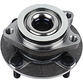 Autoround 513308 Front Wheel Bearings and Hub Assembly Compatible with Nissan Versa 2007 2008 2009 2010 2011, 4Lugs Non-ABS