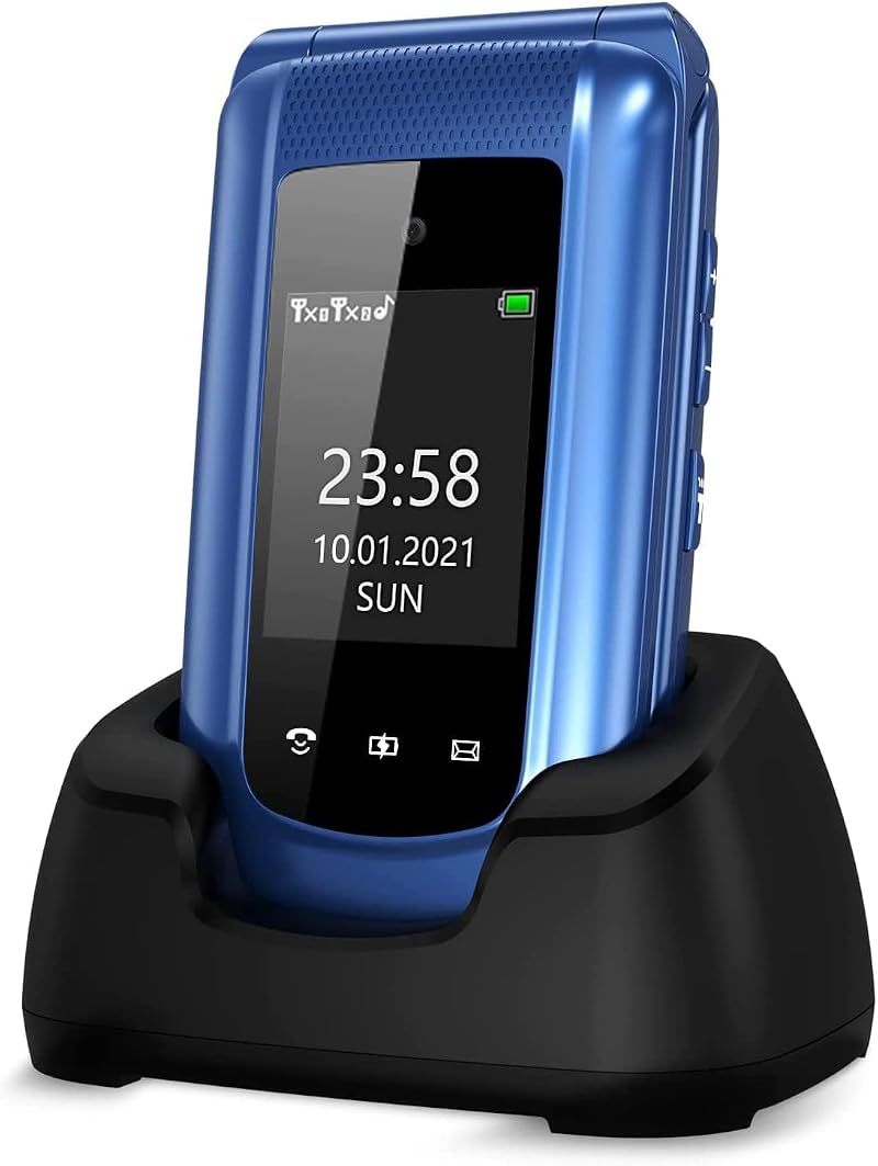 Uleway Big Button Mobile Phone for Elderly Sim Free Unlocked 2.4 display